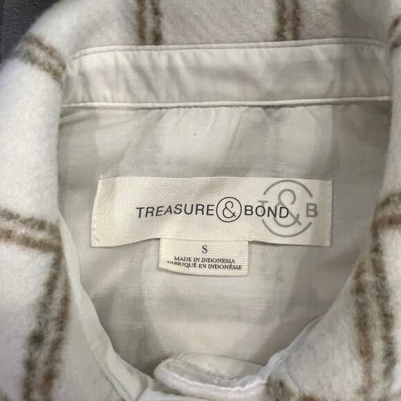 Treasure & Bond NWT Plaid Flannel Jacket Shacket Women's Size Small - Picture 4 of 12